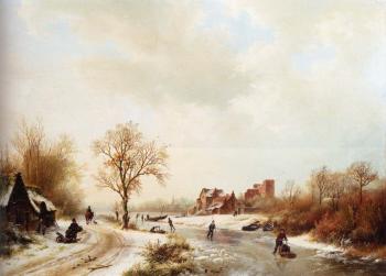 Barend Cornelis Koekkoek : Winterlandschap